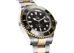 Rolex Submariner Two Tone Black Dial 41MM Stainless Steel And Yellow Gold Bracelet Automatic Men's Watch