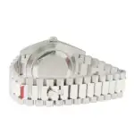 Rolex Day-Date Platinum Diamond Bezel Black Dial 40MM & Smooth Bezel President Bracelet 228206