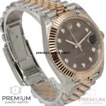 Rolex Datejust 41 Rose Gold Steel And Everose Gold Chocolate Dial Diamond Men’s Watch 126331