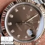 Rolex Datejust 41 Rose Gold Steel And Everose Gold Chocolate Dial Diamond Men’s Watch 126331