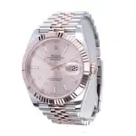 Rolex Datejust Everose Gold 41MM Fluted Bezel Sundust Dial Men’s Watch 126331-0010