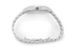 CARTIER SKELETON WATCH ICED OUT SANTOS 40MM STEEL SILVER REPLICA FULL MOISSANITE STUDDED