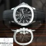 PATEK Philippe AQUANAUT Black Rubber Strap & Dial Watch 5167A-001