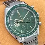 Omega Speedmaster Moonwatch 50th Anniversary Apollo 11 Moonshine Gold & Green Bezel Green Dial Men’s Wrist Watch