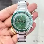Omega Speedmaster Moonwatch 50th Anniversary Apollo 11 Moonshine Gold & Green Bezel Green Dial Men’s Wrist Watch