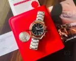 Omega Seamaster Planet Ocean orange bezel Co-Axial Chronograph 37.5MM Watch