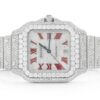 iced out cartier watch