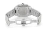 CARTIER ICED OUT WATCH REPLICA | 40MM STEEL RED ROMAN DIAL 27.40CT