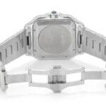 ICED OUT CARTIER WATCH 40MM STEEL FULL MOISSANITE RED ROMAN DIAL