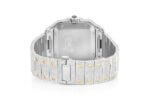 CARTIER WATCH BUST DOWN SANTOS DE 40MM TWO TONE FULL ICED VVS MOISSANITE ROMAN DIAL