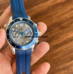 Omega Seamaster 300M Chronograph Master-Chronometer 42MM Grey Chronograph Blue Rubber Strap For Men’s Watch
