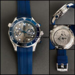 Omega Seamaster 300M Chronograph Master-Chronometer 42MM Grey Chronograph Blue Rubber Strap For Men’s Watch
