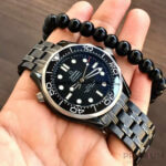 Omega Seamaster 300m Black Co-Axial Master Chronometer 42mm Black Dial & Black Belt Men’s Watch