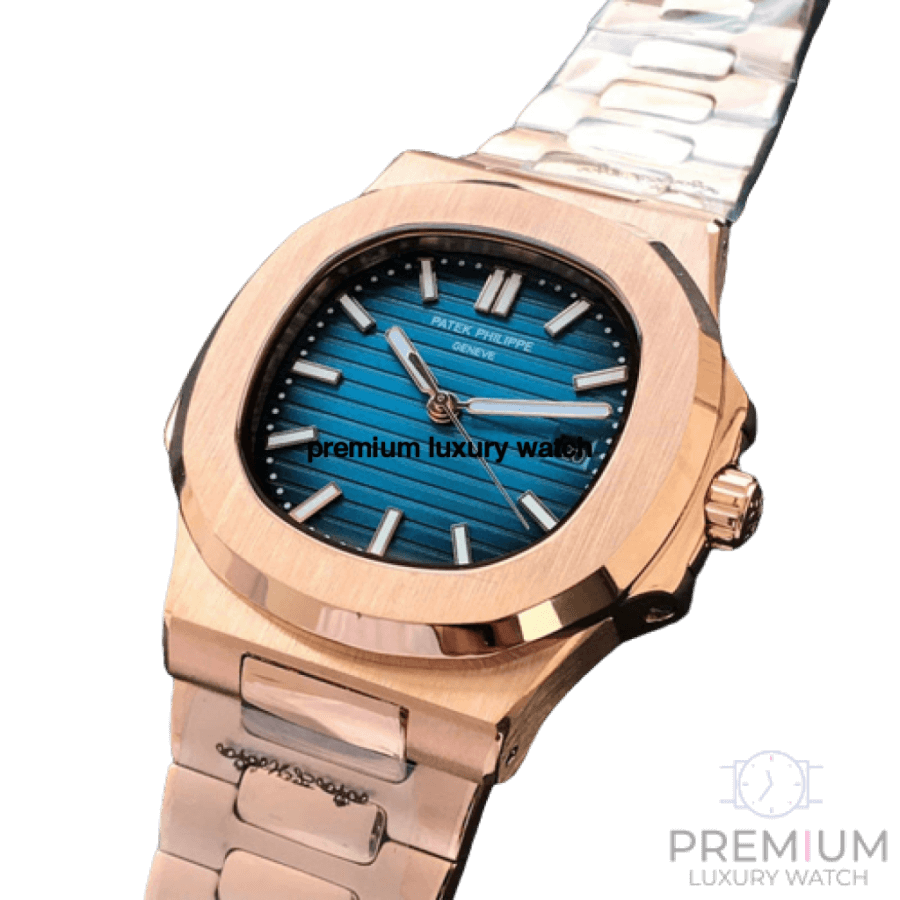 Patek Philippe Nautilus Rose Gold Blue Dial