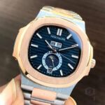 Patek Philippe Nautilus Two Tone 5726/1A Blue Dial Rose Gold Stainless Steel Belt