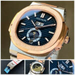 Patek Philippe Nautilus Two Tone 5726/1A Blue Dial Rose Gold Stainless Steel Belt