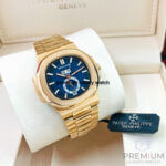 Patek Philippe Nautilus Annual Calendar Moon Phase Rose Gold Blue Dial 5726/1A-001 Men's Wrist Watch