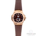 Patek Philippe Gold Black | Natutilus 5980R-001 | Brown Dial Rose Gold
