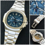 Patek Philippe Nautilus Perpetual Calendar Grand Complication Blue Dial 5740/1G Automatic Stainless Steel Watches