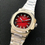Patek Philippe Red Watch | Nautilus Stainless Steel Automatic | Men’s Watch 5711/1R-001