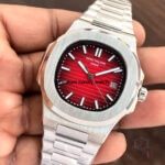 Patek Philippe Red Watch | Nautilus Stainless Steel Automatic | Men’s Watch 5711/1R-001