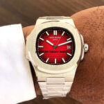 Patek Philippe Red Watch | Nautilus Stainless Steel Automatic | Men’s Watch 5711/1R-001