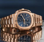 Patek Philippe Nautilus Rose Gold Blue Dial Watch 5990/1R-001 Men's Watch