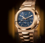 Patek Philippe Nautilus Rose Gold Blue Dial Watch 5990/1R-001 Men's Watch