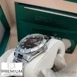 Rolex Datejust 41 Diamond Dial Black Steel & White Gold Oyster Men's Watch 279174