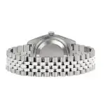 Stainless Steel Datejust Rolex 126334 Dark Rhodium Index Oyster 41mm Men's Watch