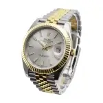 Rolex Silver and Gold - Datejust 126333 Silver Index Jubilee 41mm - Stainless Steel Watch