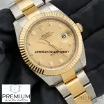 Rolex Datejust Champagne Dial Steel And Yellow Gold 41MM Oyster Men's Watch 126333