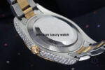 Rolex Datejust Iced out 41MM Stainless Steel and Yellow Gold Custom VVS Moissanite Grey Roman Dial