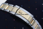 Rolex Datejust Iced out 41MM Stainless Steel and Yellow Gold Custom VVS Moissanite Grey Roman Dial