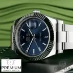 Rolex Datejust 41 Blue Dial Stainless Steel White Gold Oyster Bracelet Watch 126334