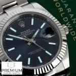 Rolex Datejust 41 Blue Dial Stainless Steel White Gold Oyster Bracelet Watch 126334