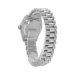 Rolex Day-Date Platinum Diamond Bezel Black Dial 40MM & Smooth Bezel President Bracelet 228206