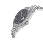 Rolex Datejust 41MM Black Dial White Gold Fluted Bezel Jubilee Bracelet