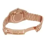 Rolex Day-Date Rose Gold Chocolate Dial 41MM President Fluted Bezel Watch 228235