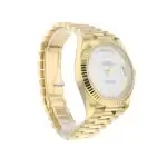 Rolex Oyster Perpetual Day Date Silver & Gold Fluted Bezel Roman Dial & President Bracelet 228238