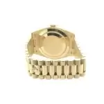 ROLEX DAY DATE GOLD BLACK Dial 40MM PRESIDENTIAL Fluted Bezel Watch 228238