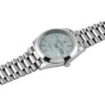 Rolex Day Date Ice Blue Diagonal Dome Bezel President 40MM Automatic Men’s Watch 228206