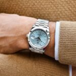 Rolex Day Date Ice Blue Diagonal Dome Bezel President 40MM Automatic Men’s Watch 228206
