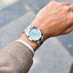 Rolex Day Date Ice Blue Diagonal Dome Bezel President 40MM Automatic Men’s Watch 228206