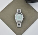 Rolex Day Date Ice Blue Diagonal Dome Bezel President 40MM Automatic Men’s Watch 228206