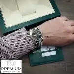 Rolex Day-Date 40 Olive Green Roman Dial Fluted Bezel White Gold President Automatic Men's Watch 228239