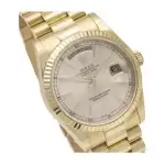 Rolex Day-Date 40 White Gold | Yellow Gold White Index Dial | Fluted Bezel President Bracelet 118238