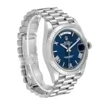 Rolex Day Date White Gold Blue Dial 228239 Blurp 41MM Luxury Watch