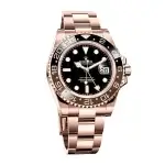 Rolex GMT Master 2 Rose Gold 40MM Black Dial & Brown/Black Ceramic Bezel Oyster Bracelet 126715CHNR