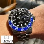 Rolex GMT Master II Batman Stainless Steel 40MM Black Dial & Blue/Black Ceramic Bezel Oyster Bracelet 126710BLNR